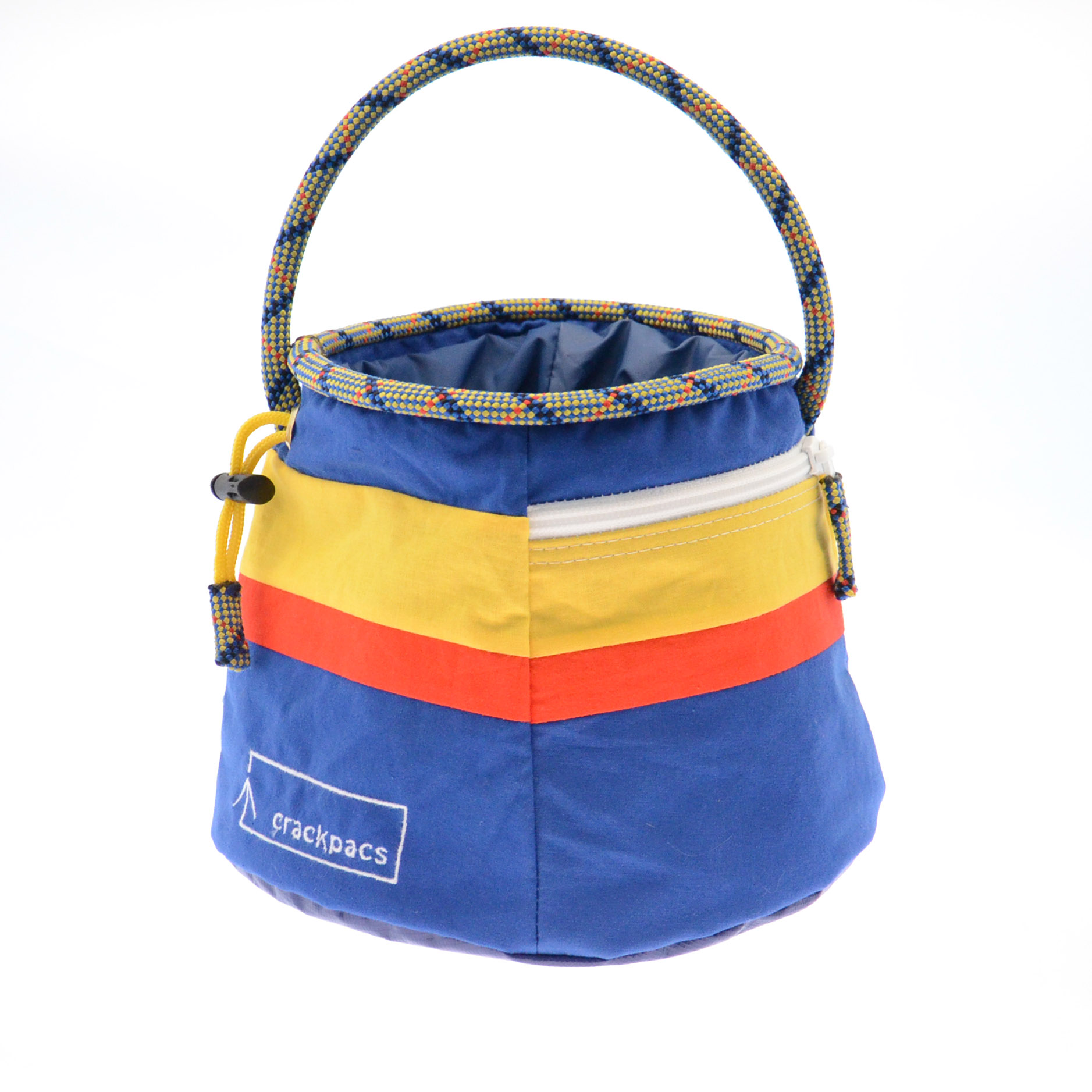 Upcycled boulder bucket chalk bag one off creations by crackpacs