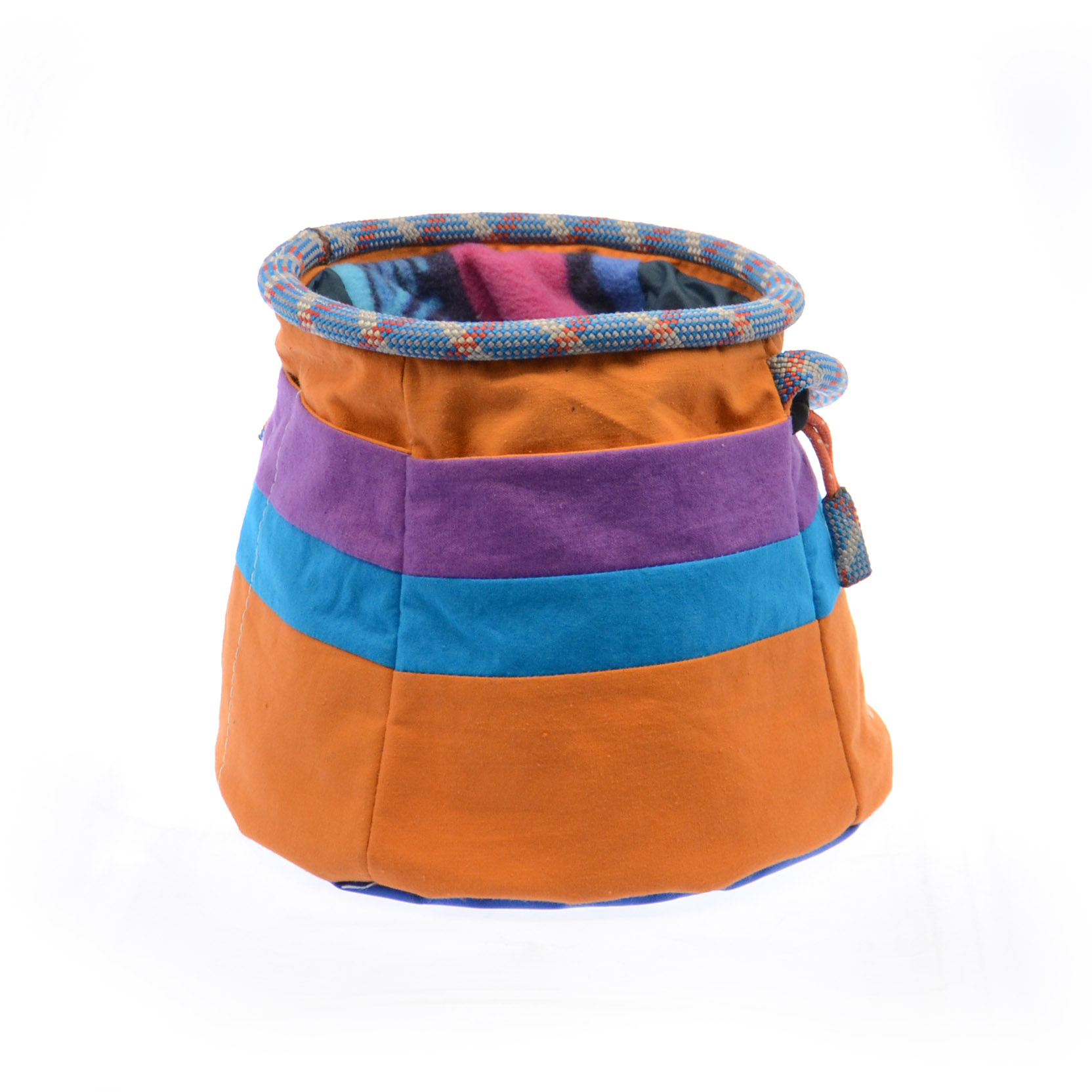 Upcycled boulder bucket chalk bag one off creations by crackpacs