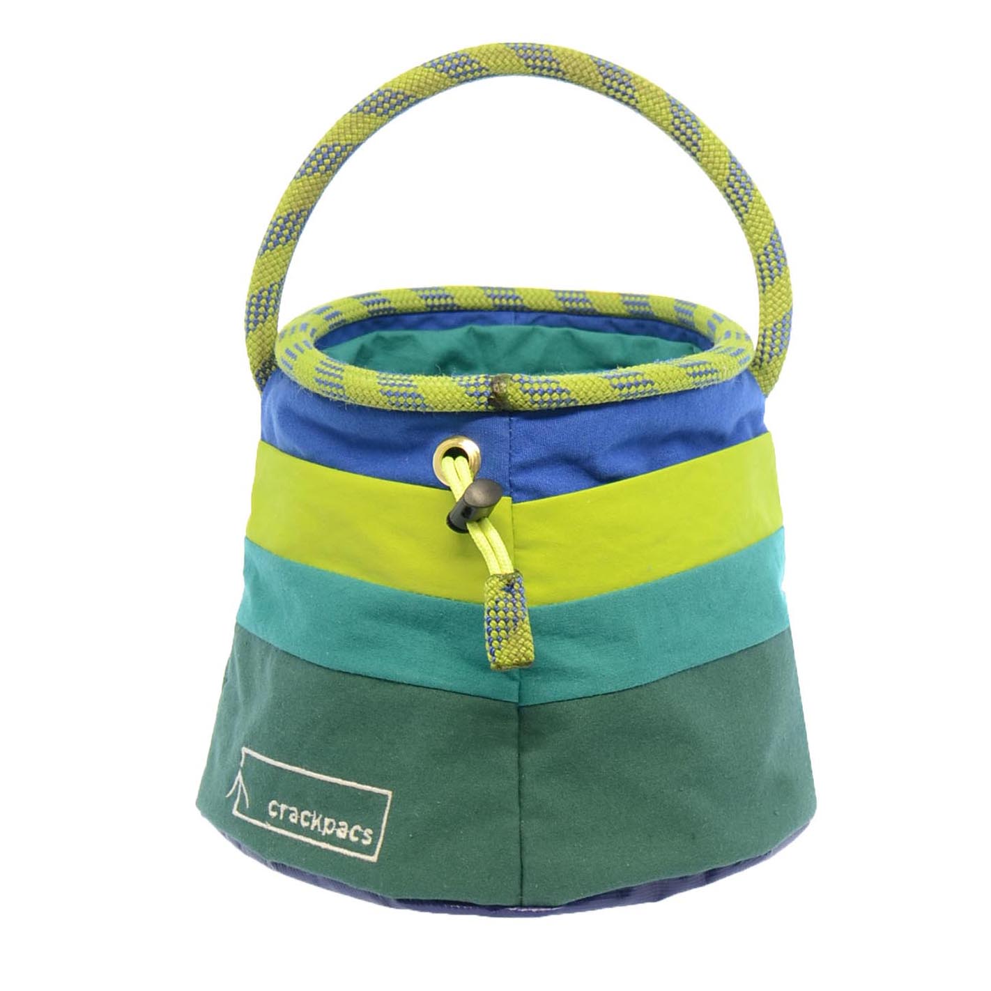 Upcycled boulder bucket chalk bag one off creations by crackpacs