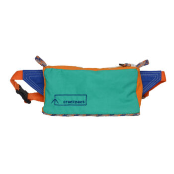 back-porch bumbag - Turquoise, orange & blue